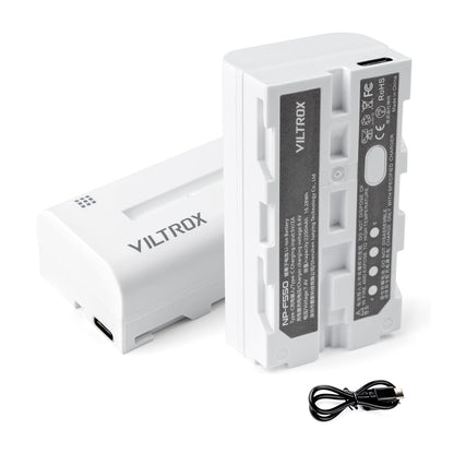 Viltrox NP-Fシリーズ交換バッテリー USB充電式