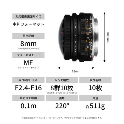 AstrHori 8mm F2.4 CIRCULAR FISHEYE