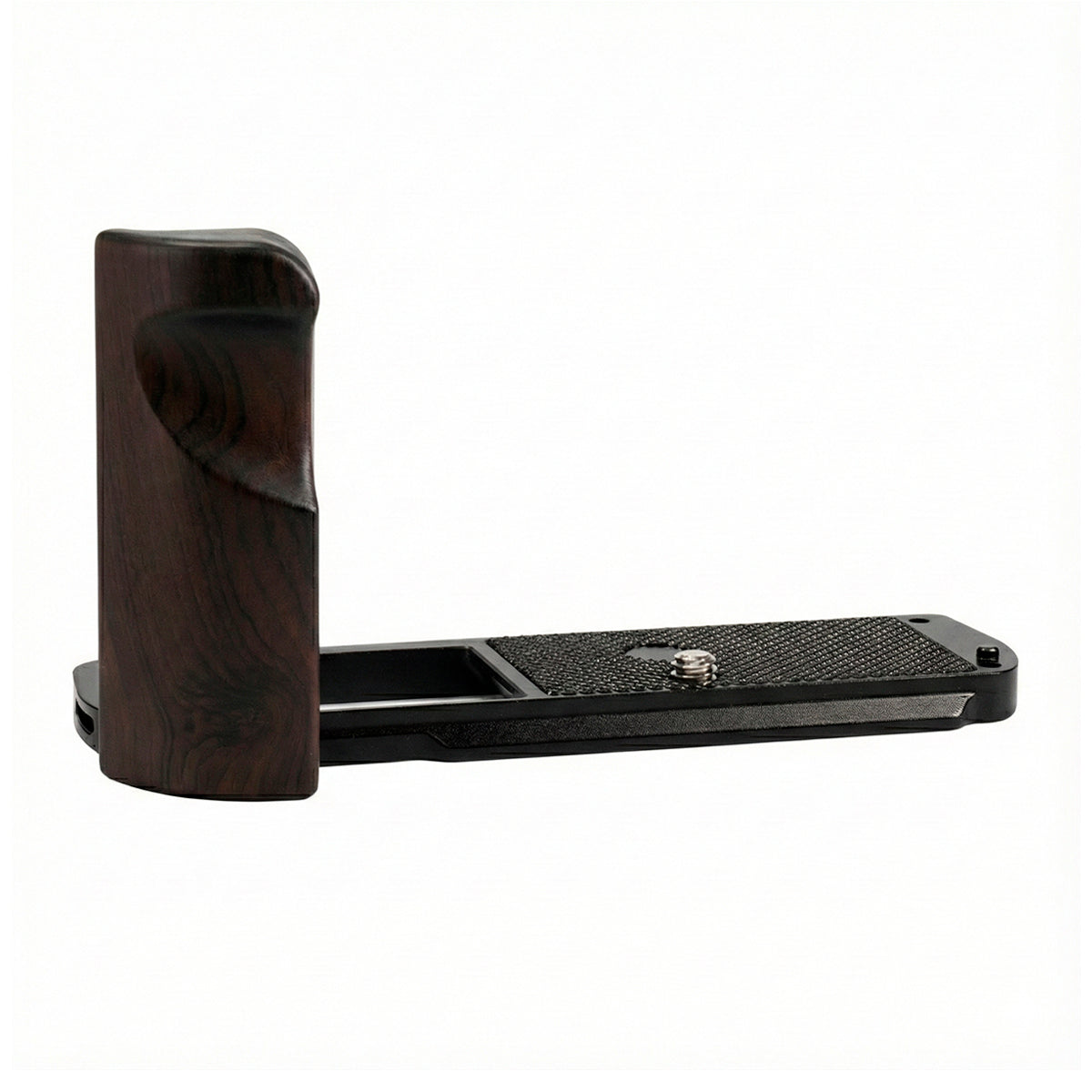 YUWOOD ウッドグリップ 一体型ベースプレート  SONY α7C II 専用 アルカスイス互換 黒檀