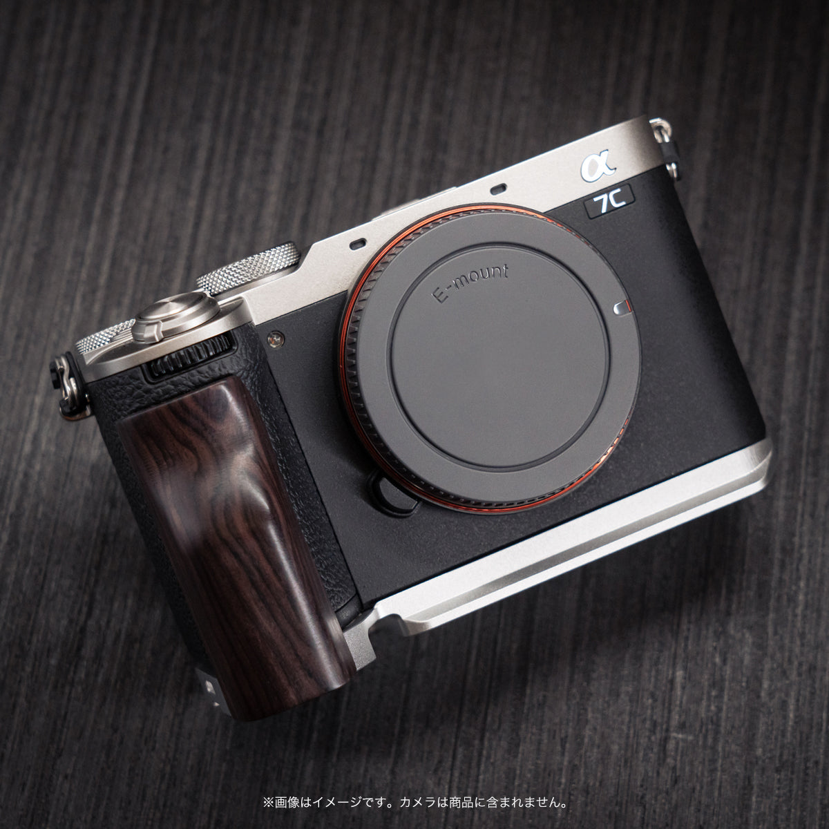 SONY α7C ウッドグリップ L字プレート アルカスイス互換 YUWOOD ウッドグリップ 一体型ベースプレート SONY α7C II 専用 アルカ