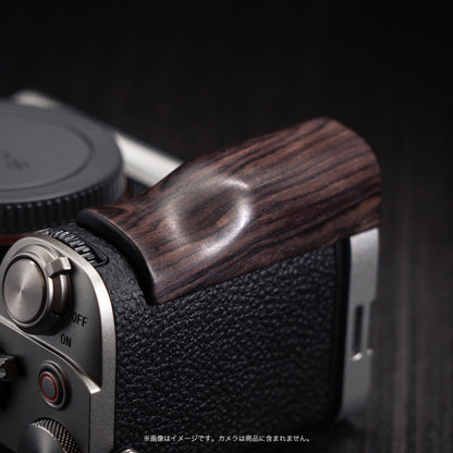 YUWOOD ウッドグリップ 一体型ベースプレート  SONY α7C II 専用 アルカスイス互換 黒檀