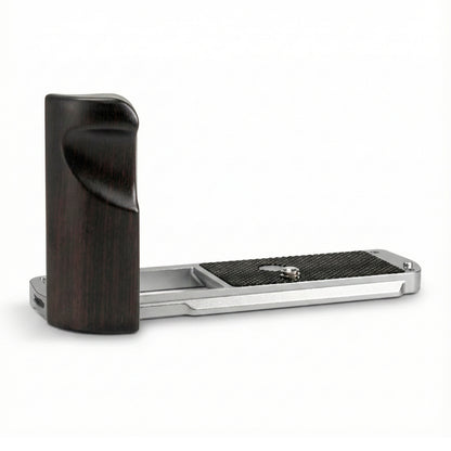 YUWOOD ウッドグリップ 一体型ベースプレート  SONY α7C II 専用 アルカスイス互換 黒檀