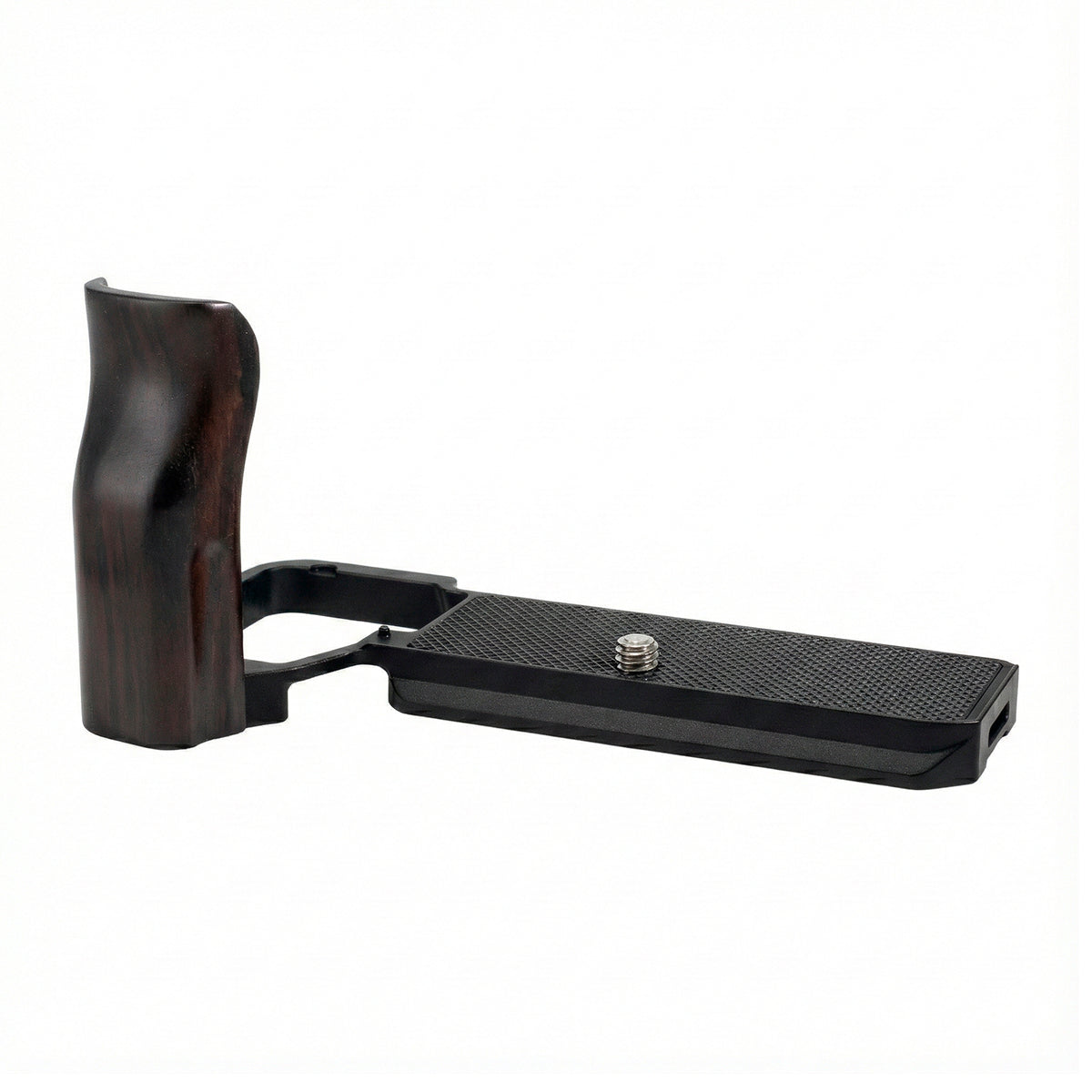 YUWOOD ウッドグリップ 一体型ベースプレート  Panasonic LUMIX S9 専用 アルカスイス互換 黒檀