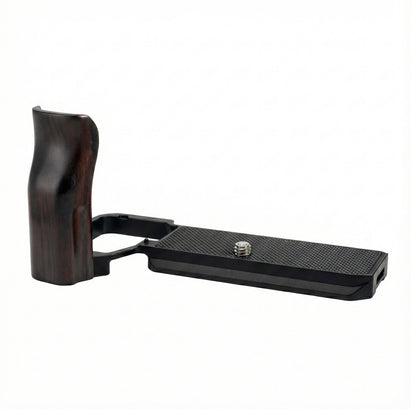 YUWOOD ウッドグリップ 一体型ベースプレート  Panasonic LUMIX S9 専用 アルカスイス互換 黒檀