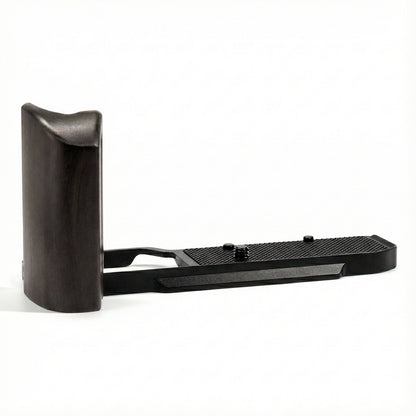 YUWOOD ウッドグリップ 一体型ベースプレート  Nikon Zf 専用 アルカスイス互換 黒檀