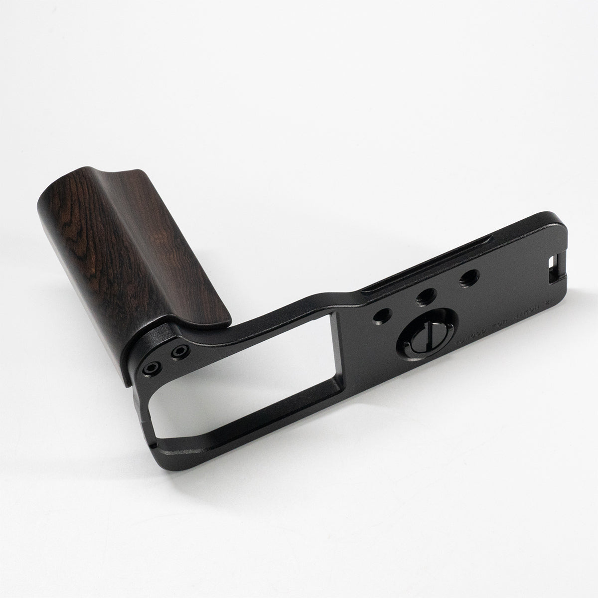 YUWOOD ウッドグリップ 一体型ベースプレート  Nikon ZR 専用 アルカスイス互換 黒檀