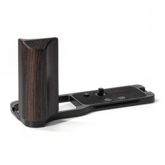 YUWOOD ウッドグリップ 一体型ベースプレート  Nikon ZR 専用 アルカスイス互換 黒檀