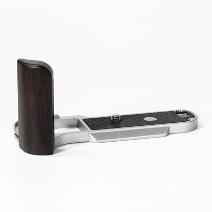 YUWOOD ウッドグリップ 一体型ベースプレート  FUJIFILM X-T50 専用 アルカスイス互換 黒檀