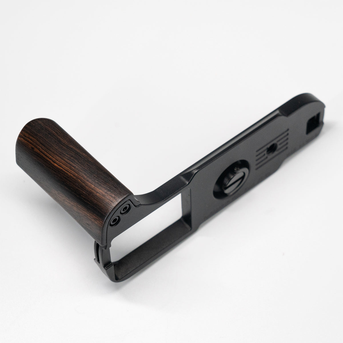 YUWOOD ウッドグリップ 一体型ベースプレート  FUJIFILM X-T50 専用 アルカスイス互換 黒檀