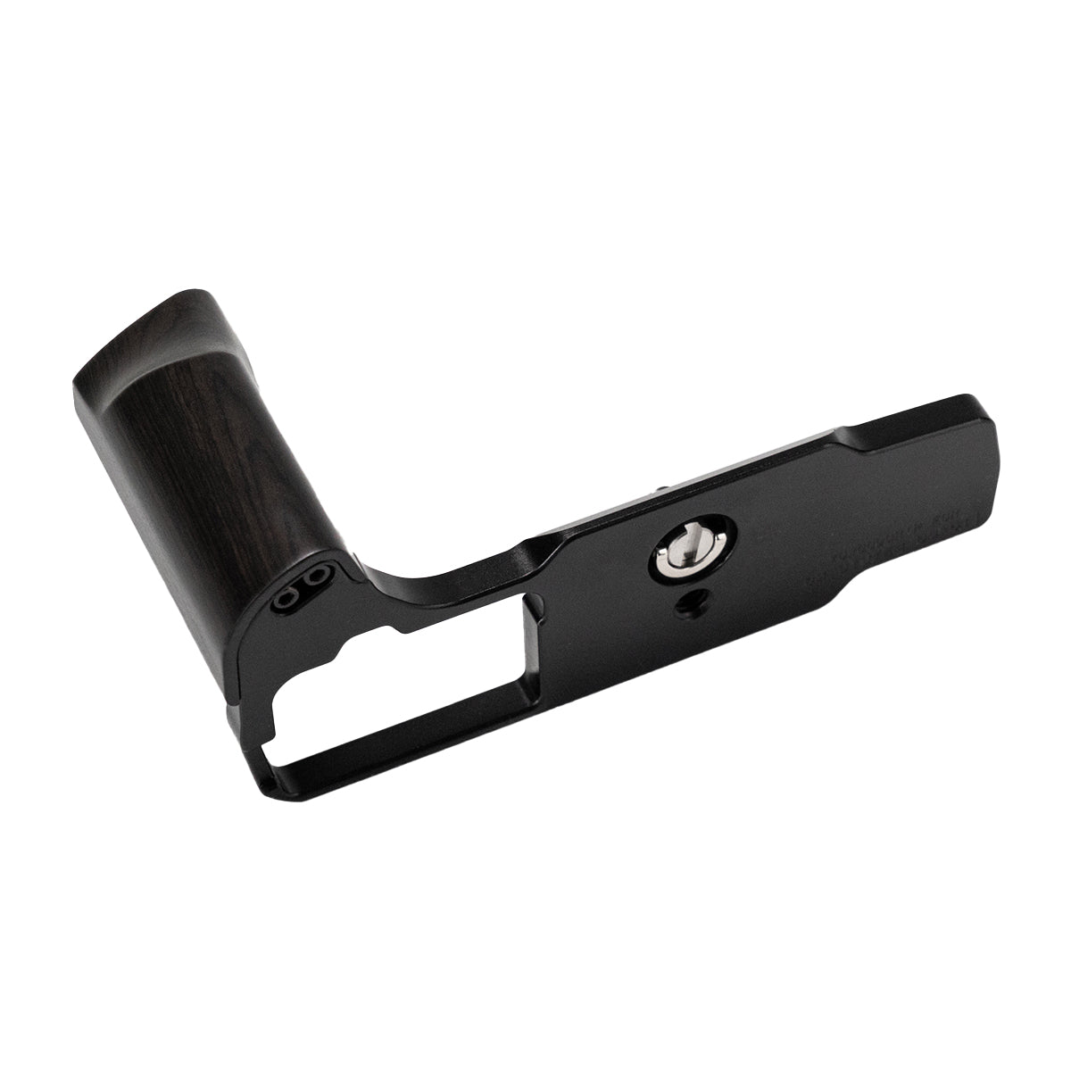 YUWOOD ウッドグリップ 一体型ベースプレート OM SYSTEM OM-5 Mark II 専用 アルカスイス互換 黒檀