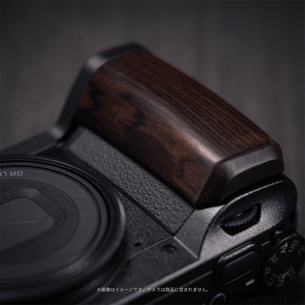 YUWOOD ウッドグリップ 一体型ベースプレート RICOH GR IV 専用 黒檀