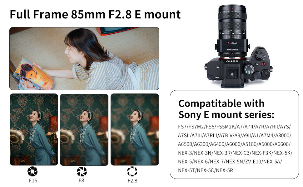 人気激安 85mm アストロリ 新品☆AstrHori f2.8 マクロ チルト ソニーE