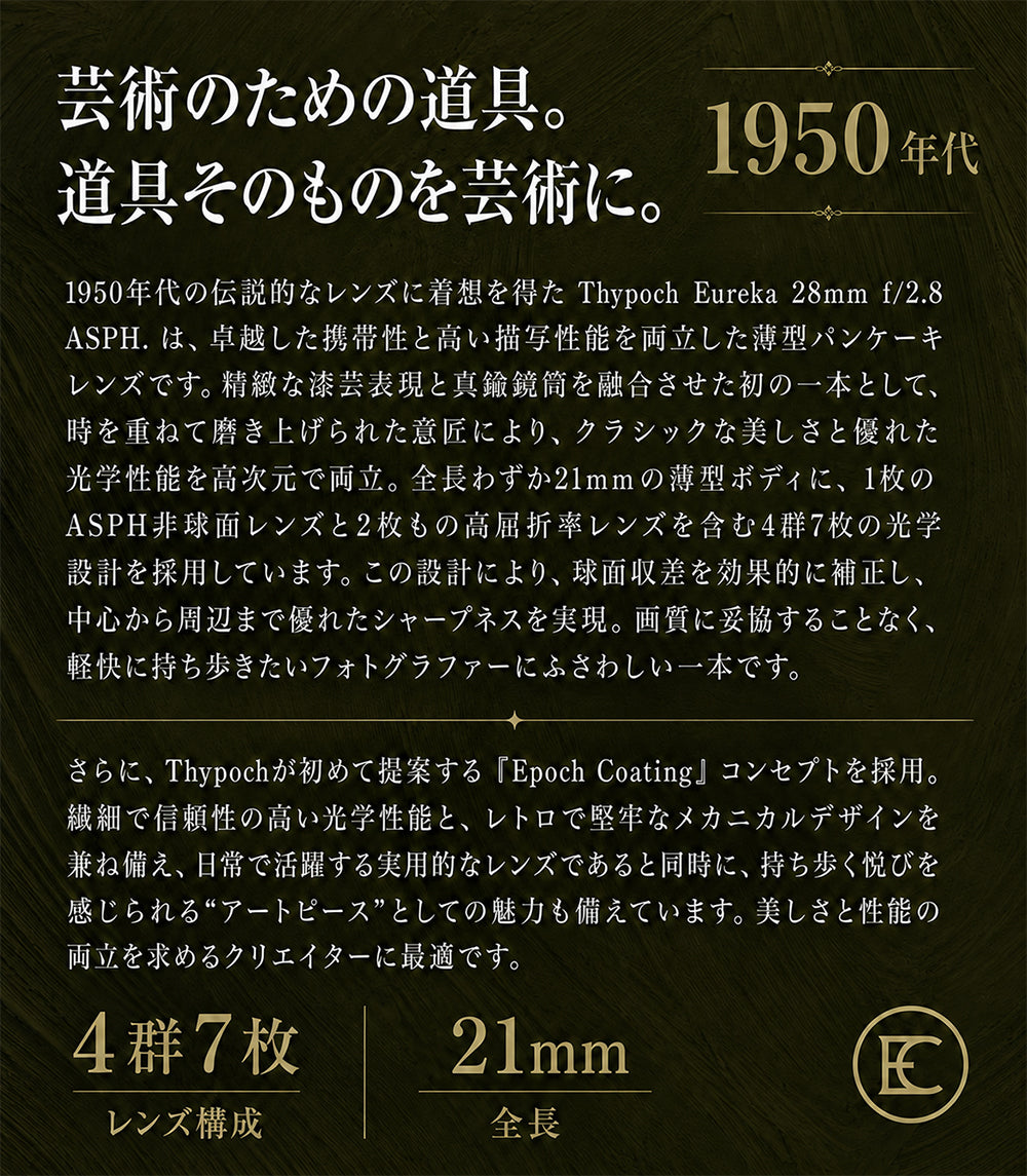 Thypoch Eureka 28mm f/2.8 ASPH. Leica M-mount
