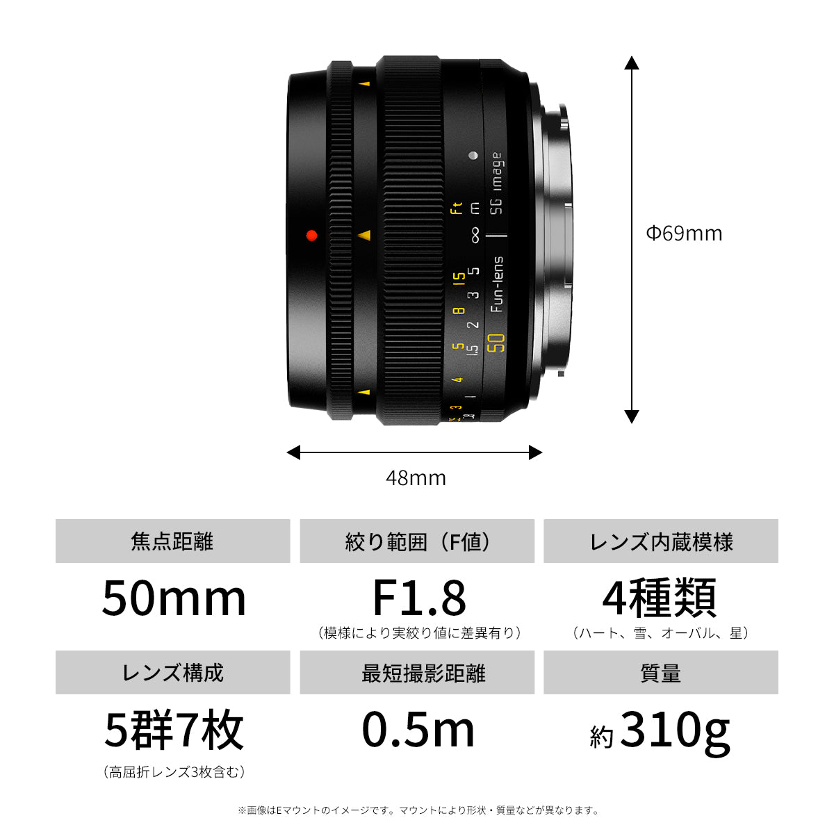SG-image 50mm F1.8 ファントムレンズ – 2ndfocus